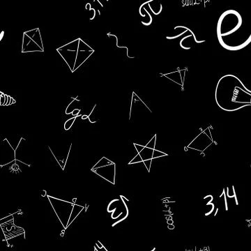 Abstract vector school doodles seamless pattern イラスト素材