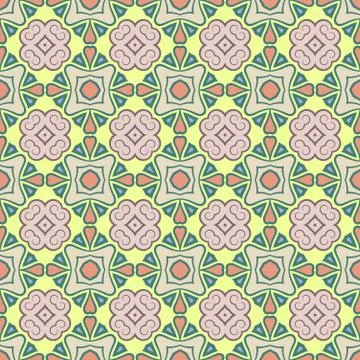 Abstract Vector Seamless Color Pattern for Background Stock Illustration