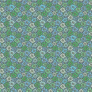 Abstract vector seamless flower pattern. Drops of water. Splashes paint. 스톡 일러스트