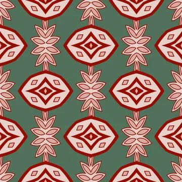 Abstract Vector Seamless Geometry Pattern for Background Stock Illustration