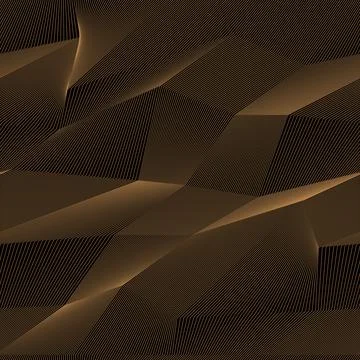 Abstract vector seamless moire pattern with waving curling lines. Stock Illustration