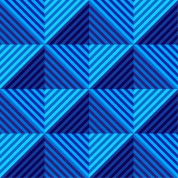 Abstract vector seamless op art pattern. Geometric rhombus ornament. Stock Illustration