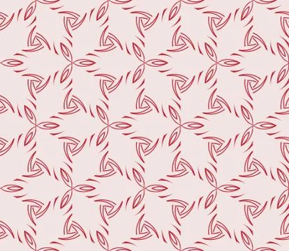 Abstract Vector seamless pattern with abstract floral and leave Stock Illustration