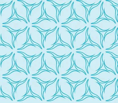 Abstract Vector seamless pattern with abstract floral and leave Stock Illustration