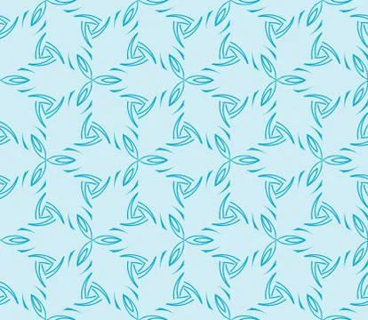 Abstract Vector seamless pattern with abstract floral and leave Stock Illustration