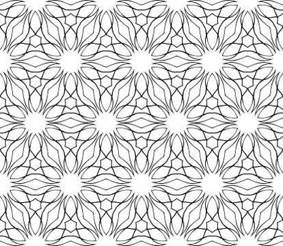 Abstract Vector seamless pattern with abstract floral and leave style Stockillustratie