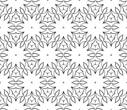 Abstract Vector seamless pattern with abstract floral and leave style Stockillustratie