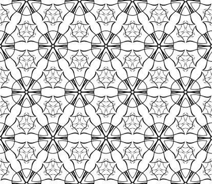 Abstract Vector seamless pattern with abstract floral and leave style Stock Illustration