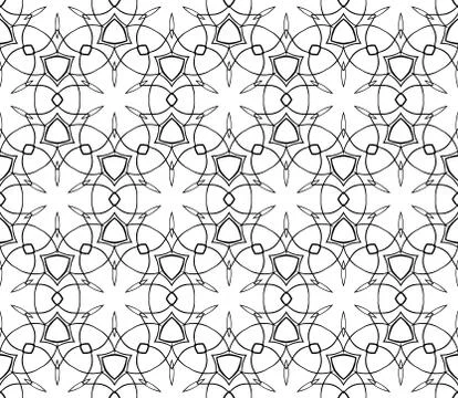 Abstract Vector seamless pattern with abstract floral and leave style Illustrazione stock