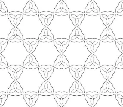 Abstract Vector seamless pattern with abstract floral and leave style Stock Illustration