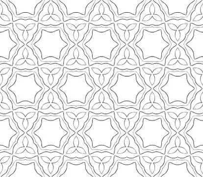 Abstract Vector seamless pattern with abstract floral and leave style Stock Illustration