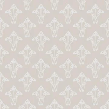 Abstract Vector seamless pattern Art Nouveau style Stock Illustration