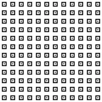 Abstract vector seamless pattern background mosaic of black squares in linear Illustrazione stock