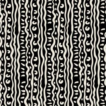 Abstract vector seamless pattern with blob splatter brushes. . Illustrazione stock