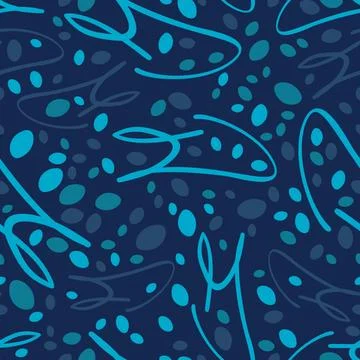 Abstract vector seamless pattern. Childish style minimalistic design with geo Stock Illustration