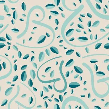 Abstract vector seamless pattern. Childish style minimalistic design with geo Stock Illustration