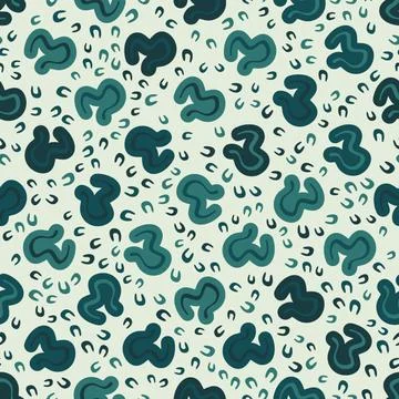 Abstract vector seamless pattern. Childish style minimalistic design with geo Stock Illustration