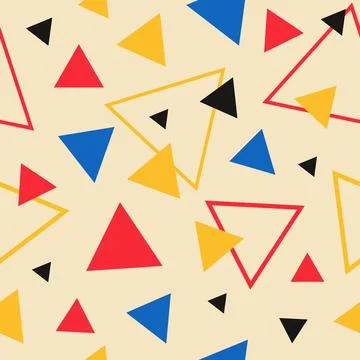 Abstract vector seamless pattern. Geometric design Stock Illustration