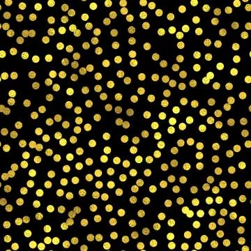 Abstract vector seamless pattern with gold circles Stock-Illustration