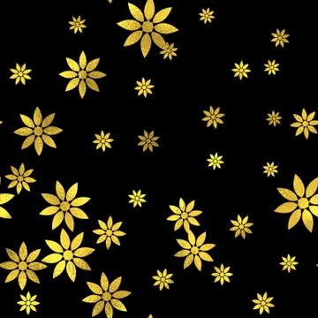 Abstract vector seamless pattern with gold circles Illustrazione stock