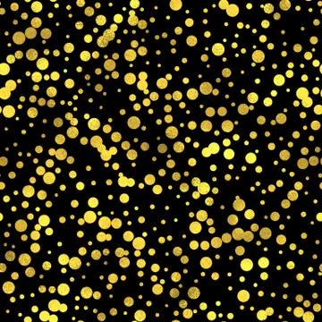 Abstract vector seamless pattern with gold circles Illustrazione stock