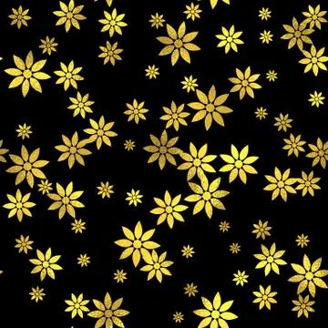 Abstract vector seamless pattern with gold circles Illustrazione stock