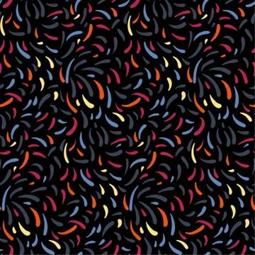 Abstract vector seamless pattern with grunge brushes. 스톡 일러스트