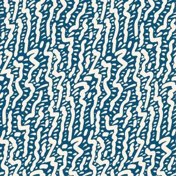 Abstract vector seamless pattern with grunge brushes. 스톡 일러스트