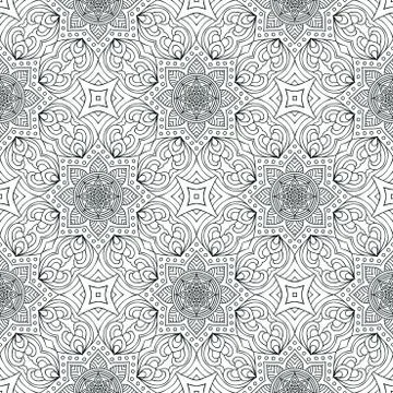 Abstract vector seamless pattern Stock Illustration