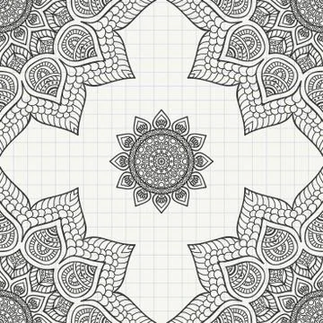 Abstract vector seamless pattern Stock Illustration