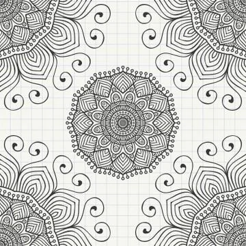 Abstract vector seamless pattern Stock Illustration