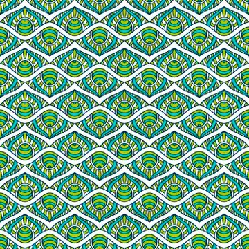 Abstract vector seamless pattern Stock Illustration