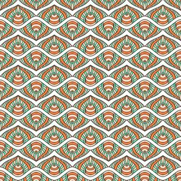 Abstract vector seamless pattern Stock Illustration