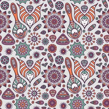 Abstract vector seamless pattern Stock Illustration