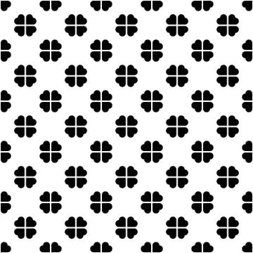 Abstract vector seamless pattern mosaic of green four leaf clover in diagonal イラスト素材