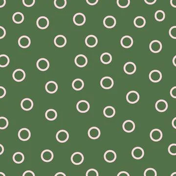 Abstract vector seamless pattern with random rings. Design for fabric, wallpaper Illustrazione stock
