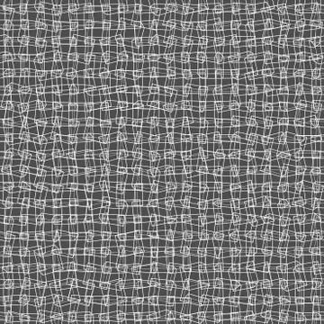 Abstract vector seamless pattern. Scattered wireframe cubes. Illustrazione stock