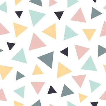 Abstract vector seamless pattern triangles イラスト素材
