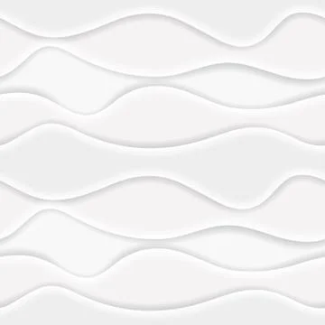 Abstract Vector Seamless Pattern. White and Gray Wave Texture Background 스톡 일러스트