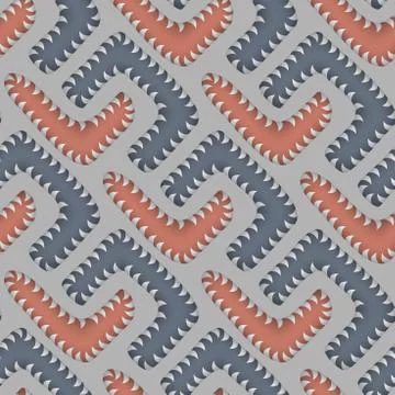 Abstract Vector Seamless Pattern with Worms. Some motion illusio Stock-Illustration