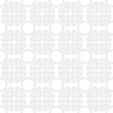 Abstract vector seamless patterns with Thailand Ethnic floral ornaments Stock Illustration