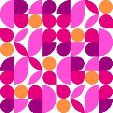 Abstract vector seamless pop art pattern. Colorful disco ornament Stock Illustration