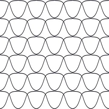 Abstract vector seamless template background with retro shape texture. Mono.. Stock Illustration