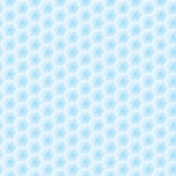Abstract vector seamless texture - light blue hexagons Stock Illustration