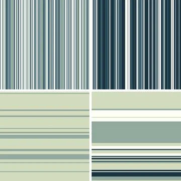 Abstract vector set of striped backgrounds designed to deliver cohesive visua Illustrazione stock