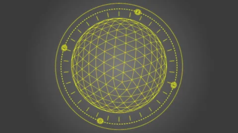 Abstract vector shape with a polyhedron Video stock 24225690