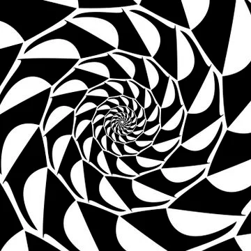 Abstract vector shell. Spiral shape, shell. Design element on white backgroun 스톡 일러스트