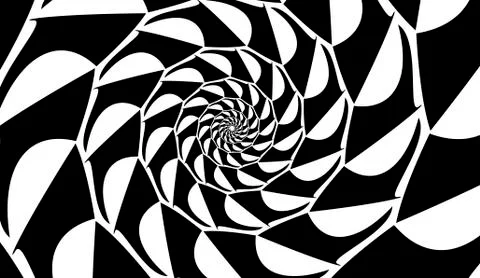 Abstract vector shell. Spiral shape, shell. Design element on white backgroun Stock Illustration