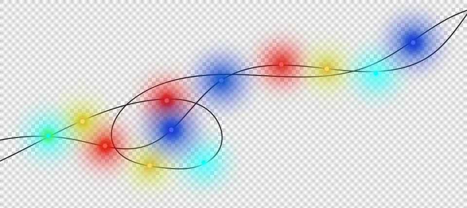 Abstract vector showing overlapping circles with dots, looping maroon lines, Illustrazione stock