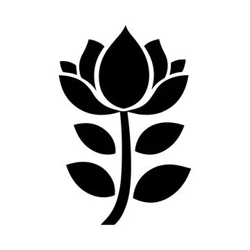 Abstract Vector Small Plant or Leaf Icon or  Logo Design Template Stock Illustration